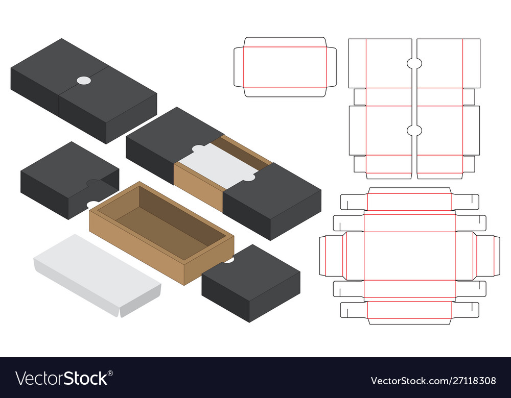 Detail Packaging Box Template Free Nomer 12
