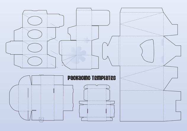 Detail Packaging Template Vector Free Download Nomer 17
