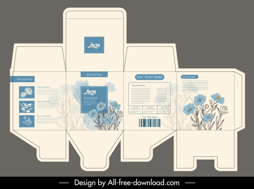 Detail Packaging Template Vector Free Download Nomer 23