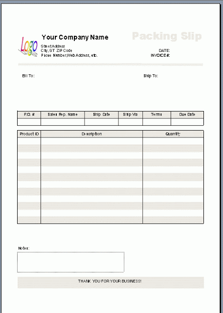 Detail Packing List Template Nomer 33