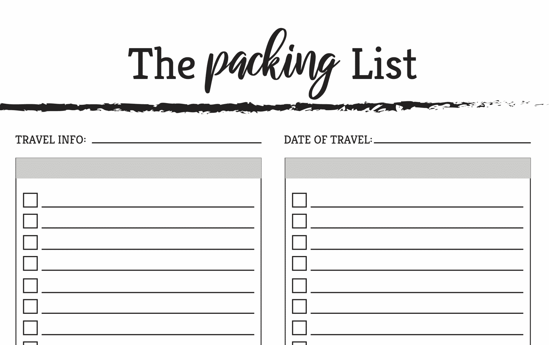 Detail Packing List Template Nomer 36