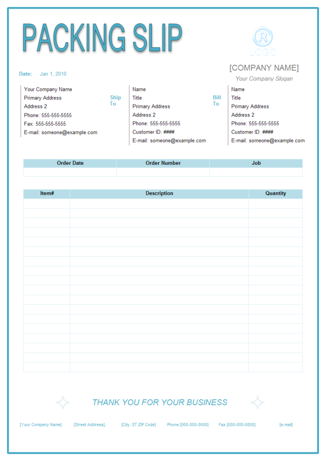 Detail Packing List Template Word Nomer 12