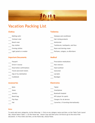 Detail Packing List Template Word Nomer 25