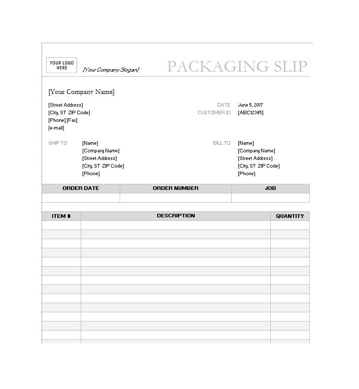 Detail Packing List Template Word Nomer 29