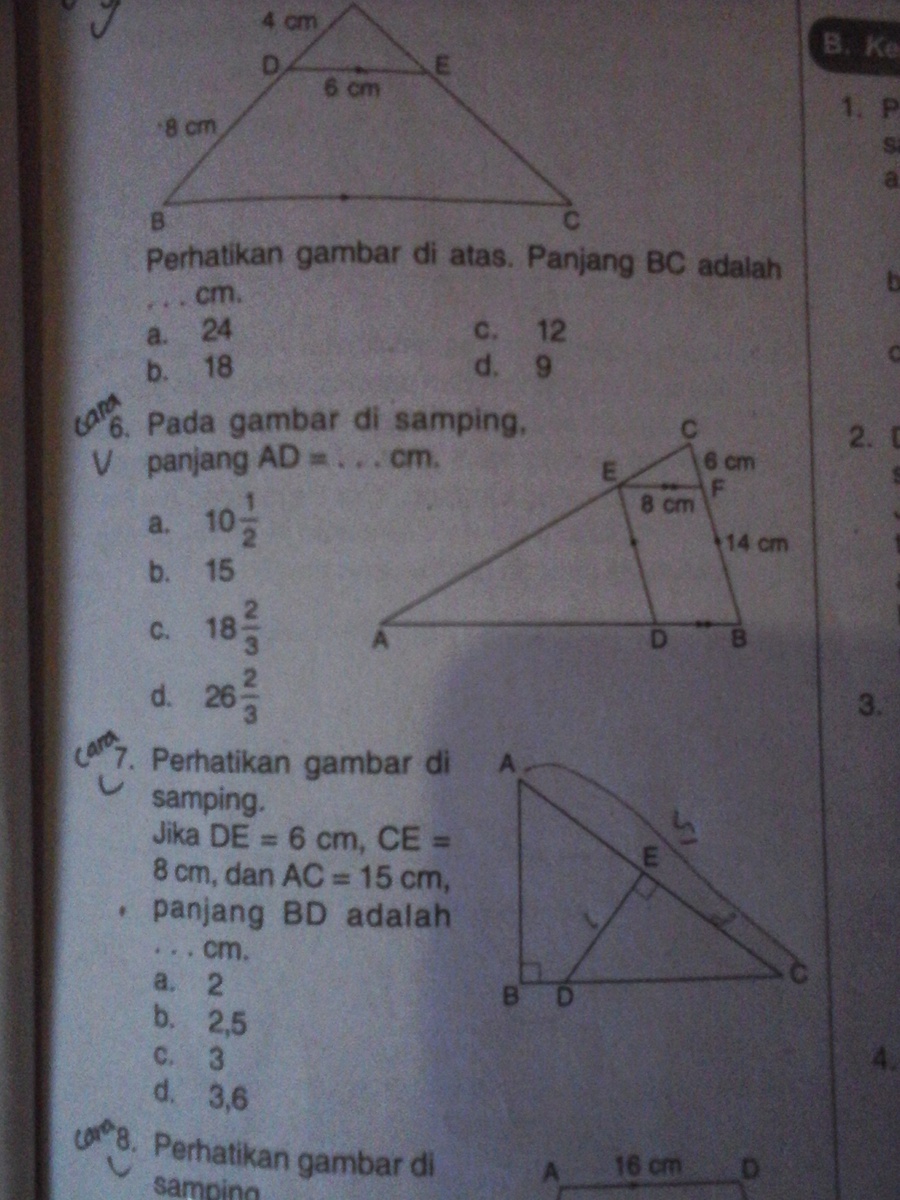 Detail Pada Gambar Disamping Panjang Ad Adalah Nomer 5