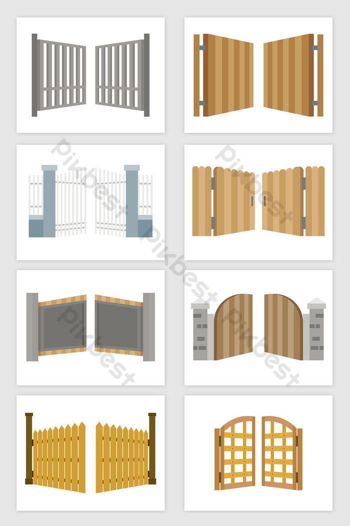 Detail Pagar Kayu Vektor Nomer 21