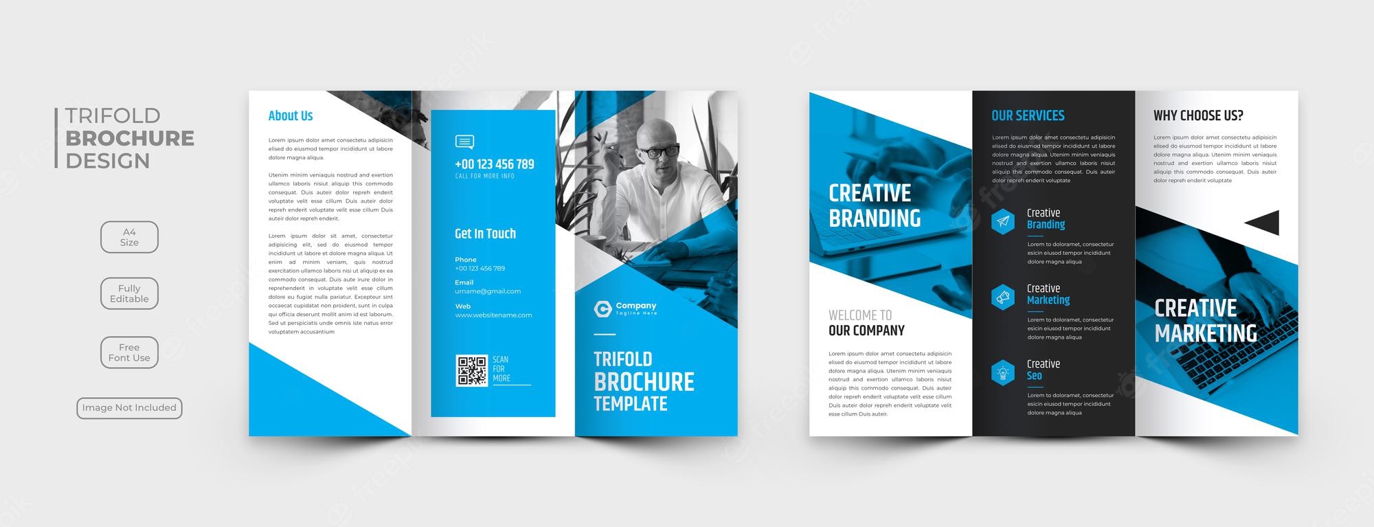 Detail Pamphlet Layout Template Nomer 23