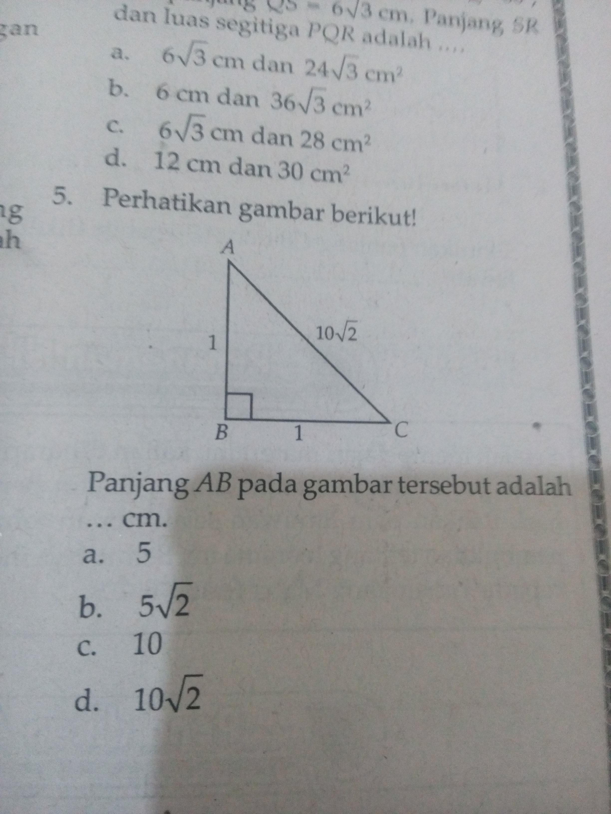 Detail Panjang Ab Pada Gambar Adalah Nomer 7