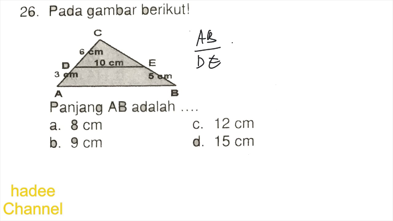 Detail Panjang Ab Pada Gambar Adalah Nomer 9