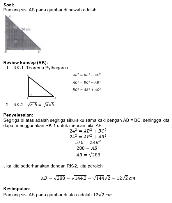Detail Panjang Sisi Ab Pada Gambar Disamping Adalah Nomer 41