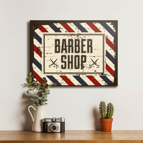 Papan Nama Barbershop - KibrisPDR