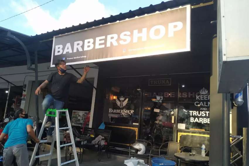 Detail Papan Nama Barbershop Nomer 14