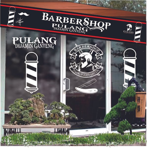 Detail Papan Nama Barbershop Nomer 43