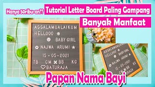 Detail Papan Nama Bayi Modern Nomer 18