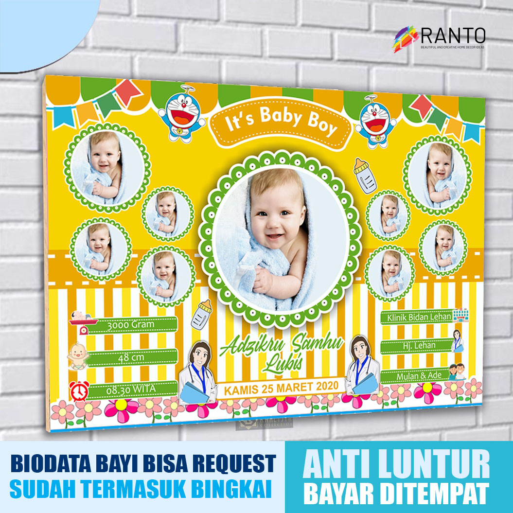 Detail Papan Nama Bayi Pigura Nomer 23