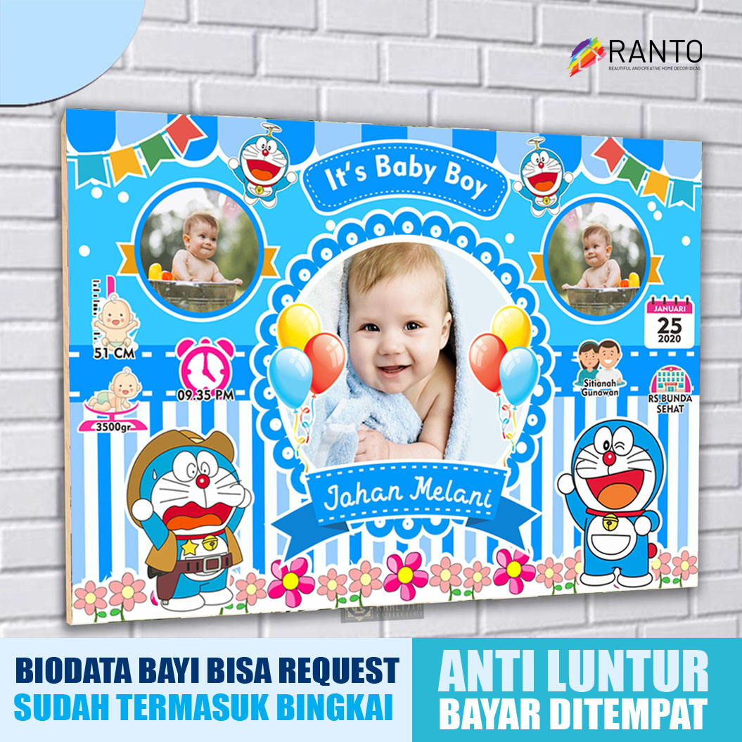 Detail Papan Nama Bayi Pigura Nomer 44