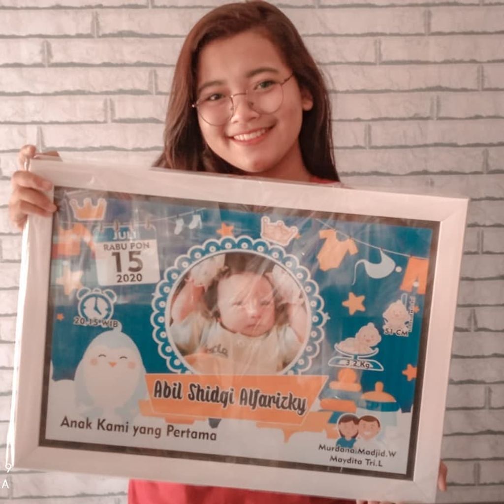 Detail Papan Nama Bayi Pigura Nomer 47