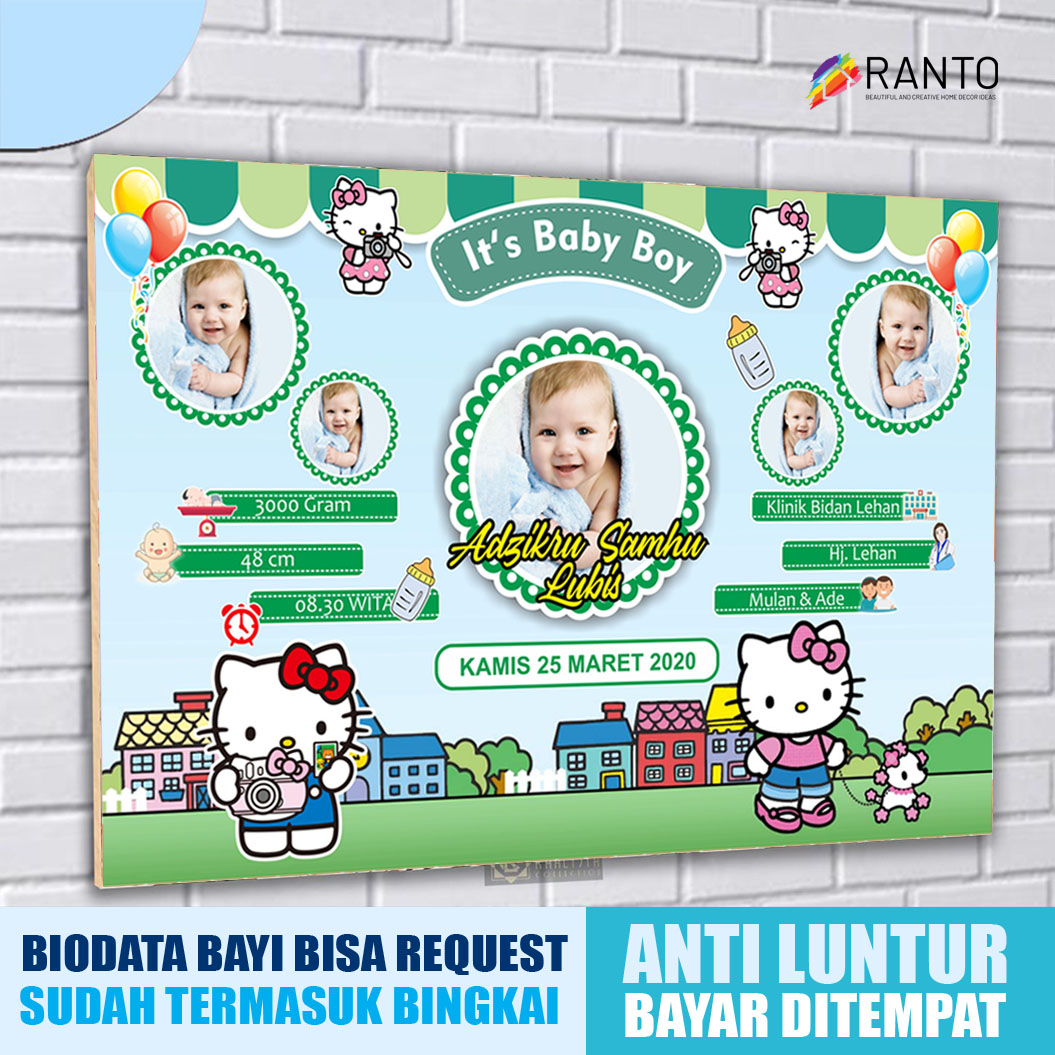 Detail Papan Nama Bayi Pigura Nomer 50