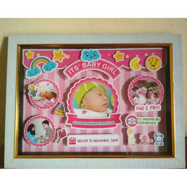 Detail Papan Nama Bayi Pigura Nomer 8