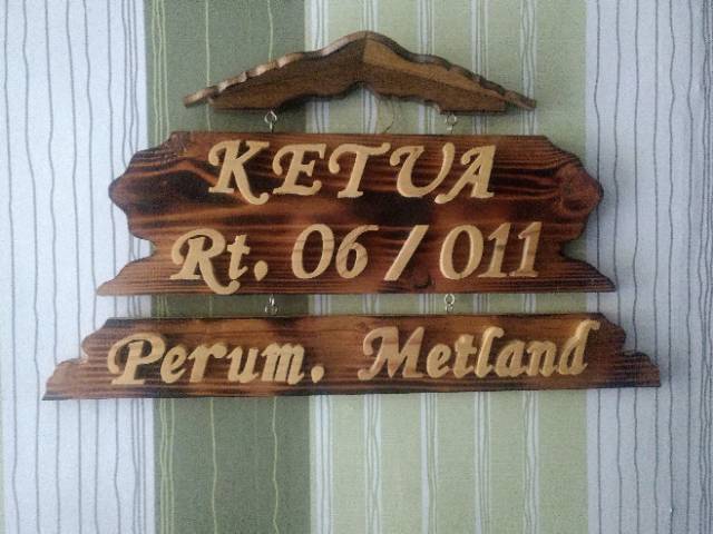 Detail Papan Nama Kayu Lucu Nomer 34