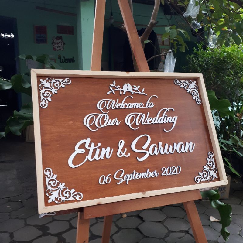 Detail Papan Nama Wedding Nomer 27