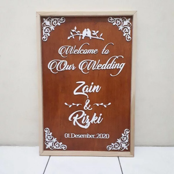 Detail Papan Nama Wedding Nomer 35