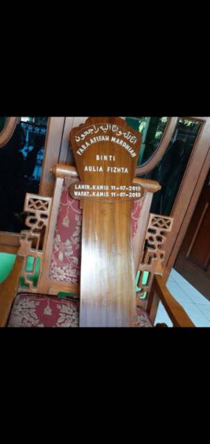 Detail Papan Nisan Kayu Nomer 15