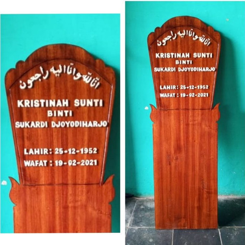 Detail Papan Nisan Kayu Nomer 48