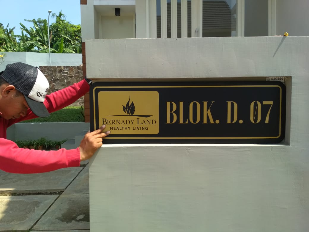 Detail Papan Nomor Rumah Nomer 13