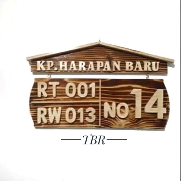 Detail Papan Nomor Rumah Dari Kayu Nomer 32