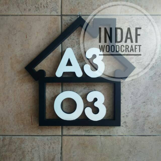 Detail Papan Nomor Rumah Dari Kayu Nomer 36