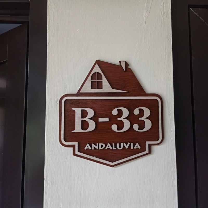 Detail Papan Nomor Rumah Dari Kayu Nomer 49