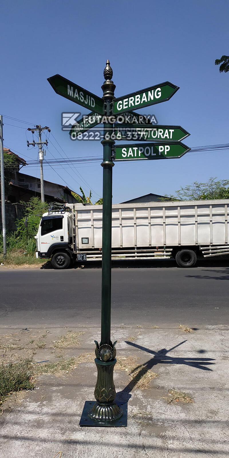 Detail Papan Penunjuk Arah Jalan Nomer 17