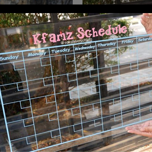 Detail Papan Tulis Kalender Nomer 21