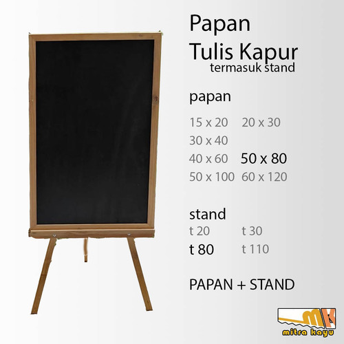 Detail Papan Tulis Kayu Nomer 36