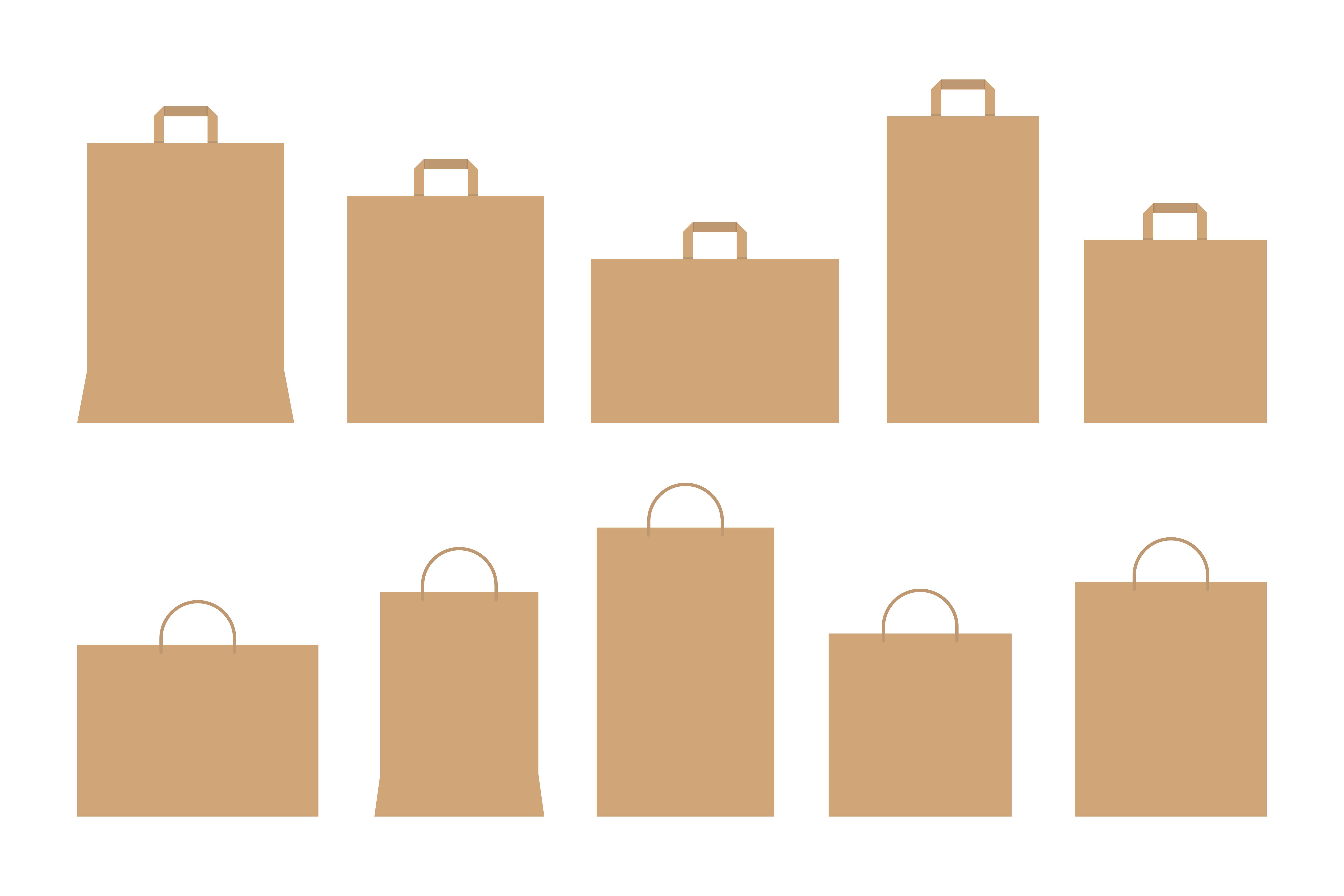 Detail Paper Bag Vector Template Free Nomer 24