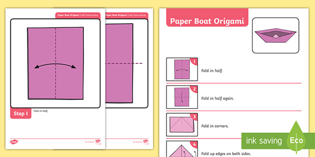 Detail Paper Boat Template Printable Nomer 11