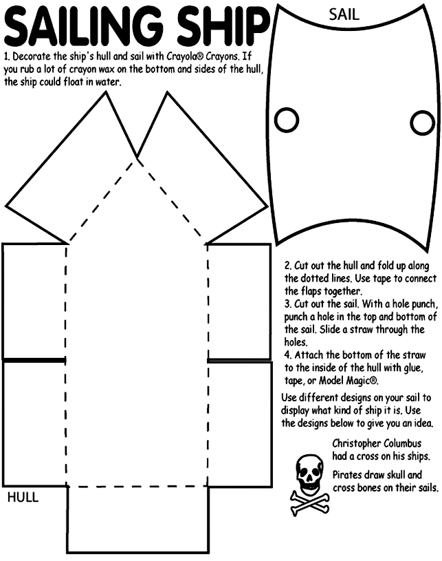 Detail Paper Boat Template Printable Nomer 28