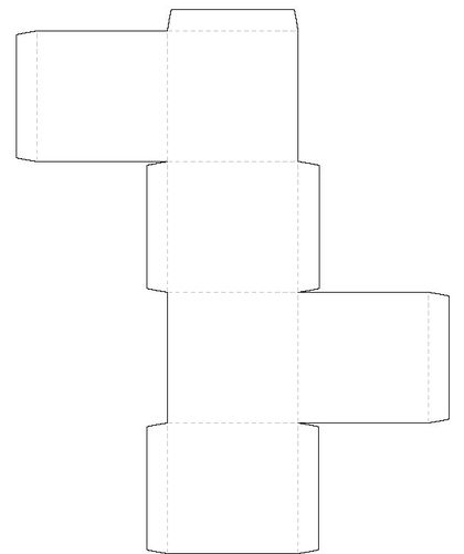 Detail Paper Box Template Nomer 2