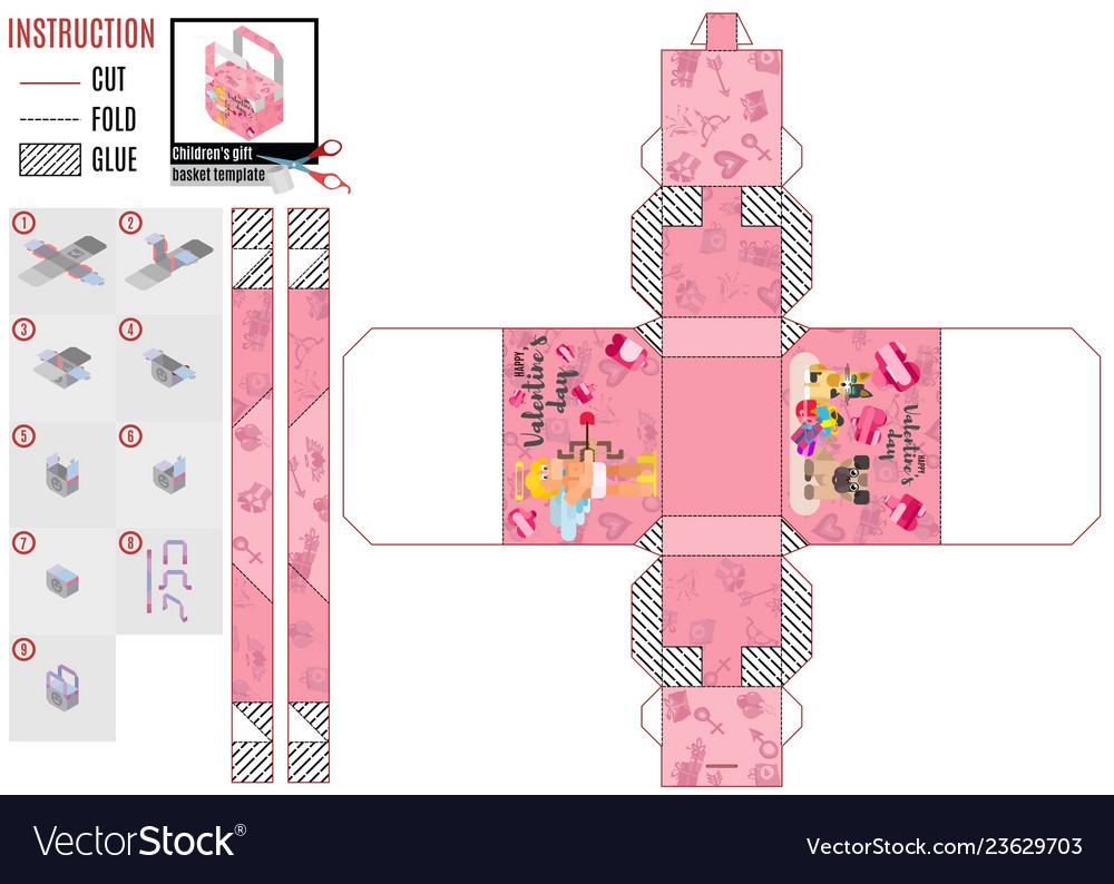 Detail Paper Box Template Nomer 11