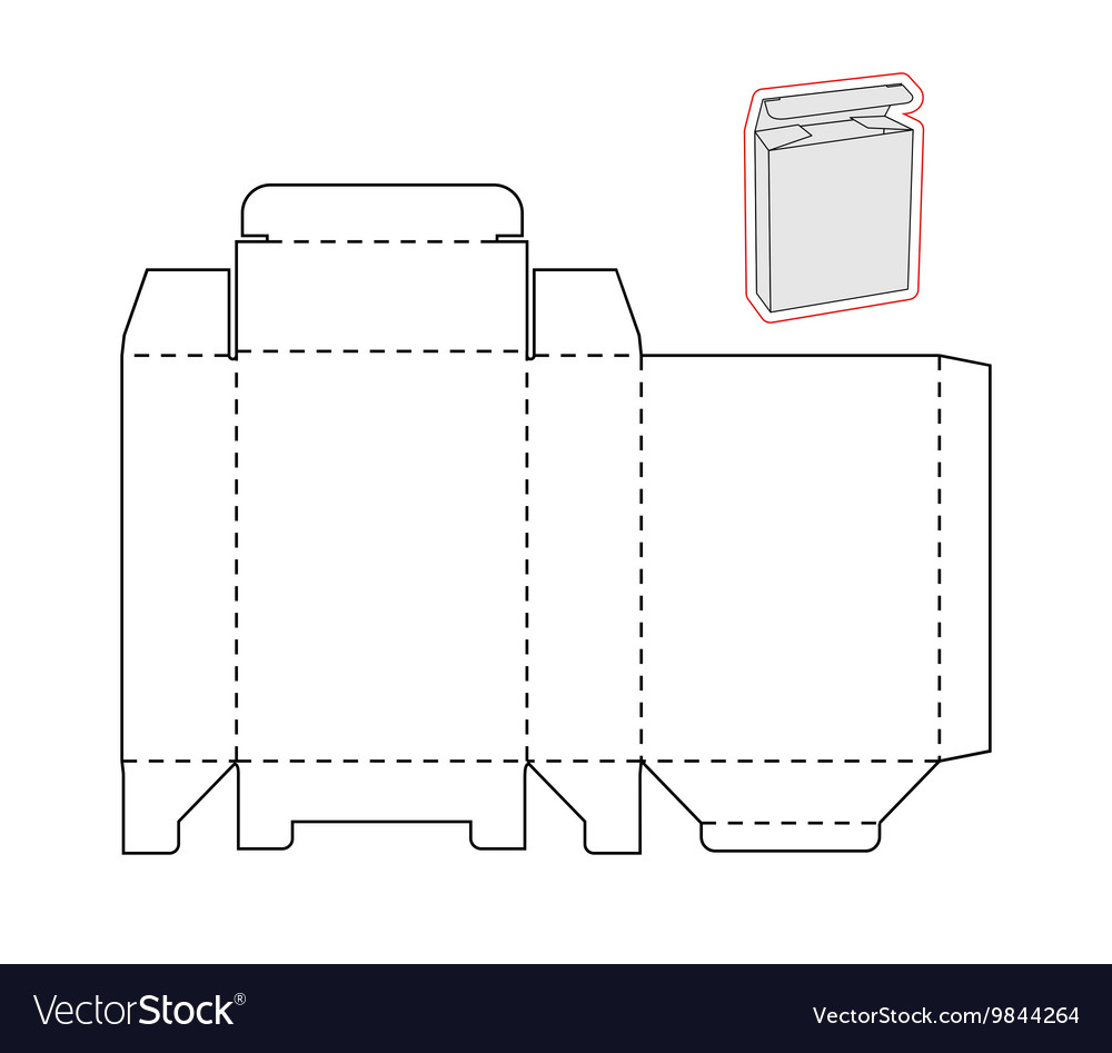 Detail Paper Box Template Nomer 12
