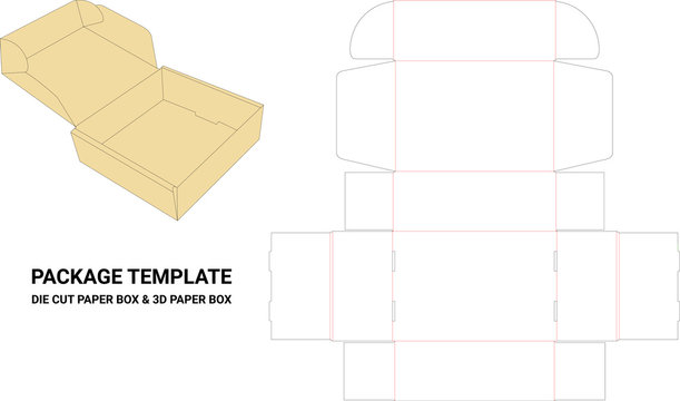 Detail Paper Box Template Nomer 15