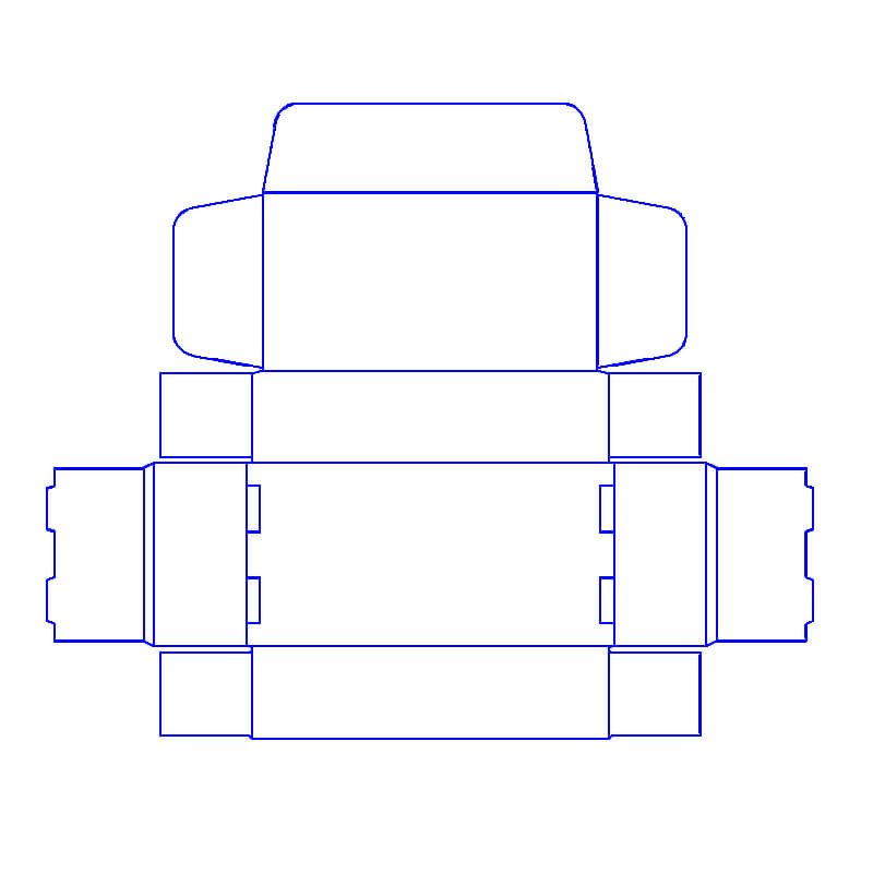 Detail Paper Box Template Nomer 31