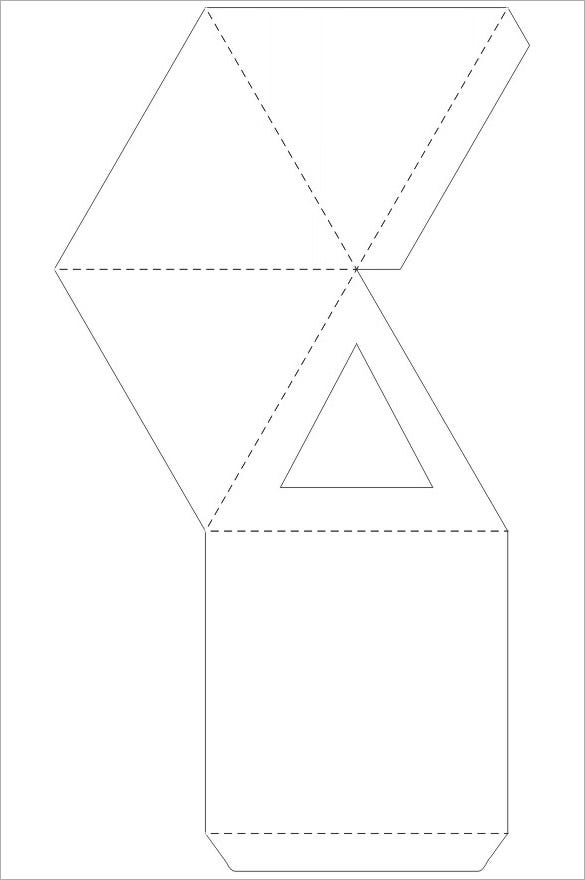 Detail Paper Box Template Nomer 39