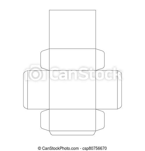 Detail Paper Box Template Nomer 41