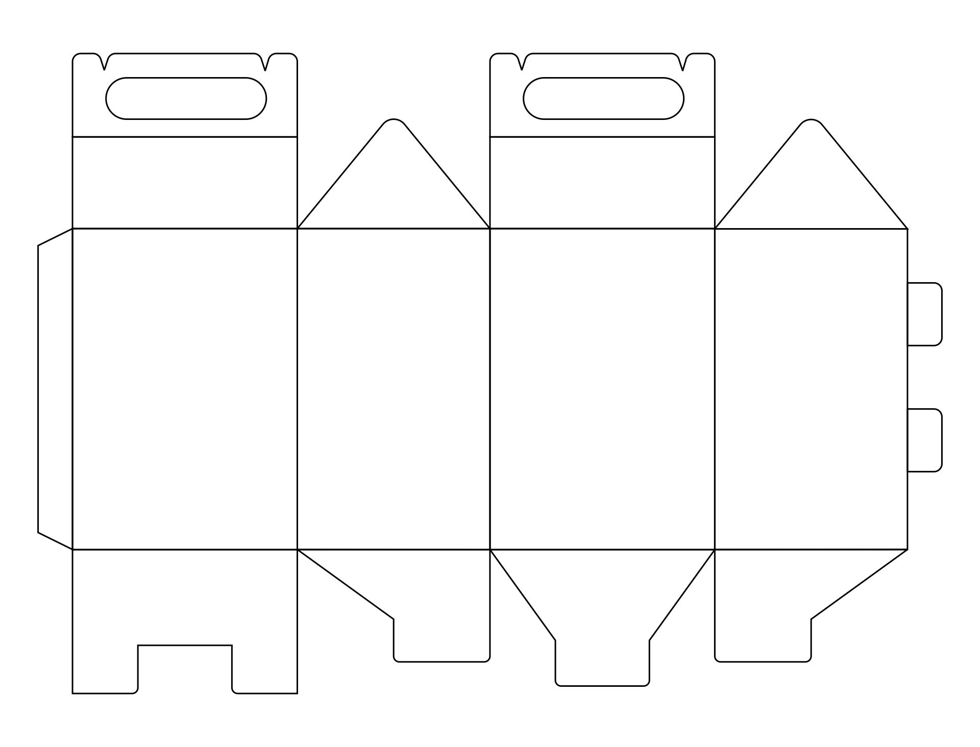 Detail Paper Box Template Nomer 7