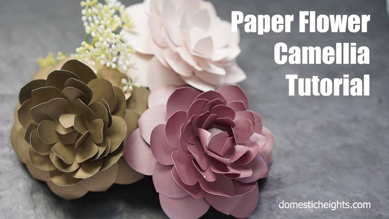 Detail Paper Camellia Flower Template Nomer 15