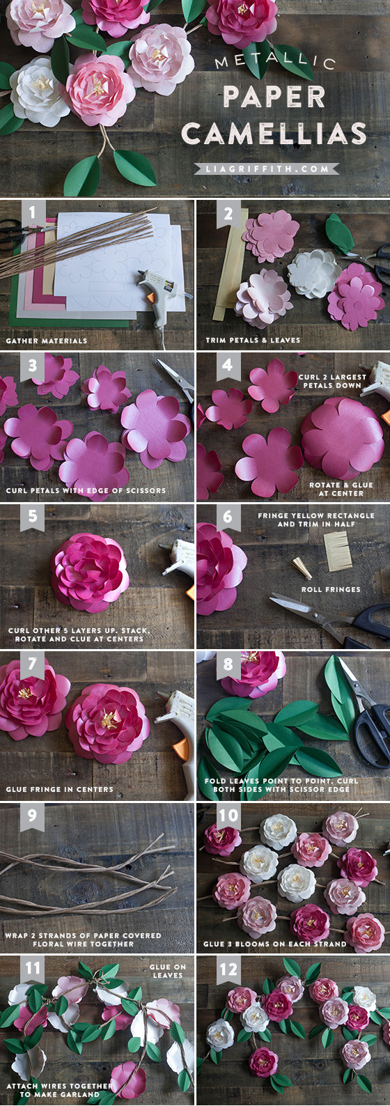 Detail Paper Camellia Flower Template Nomer 31