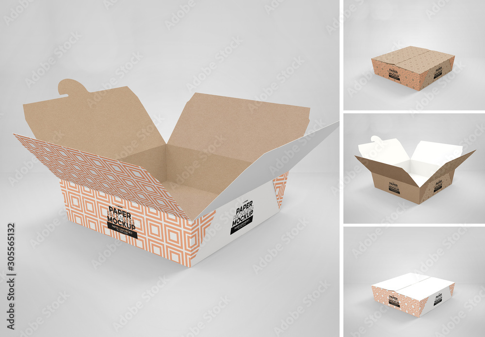 Detail Paper Lunch Box Template Nomer 19