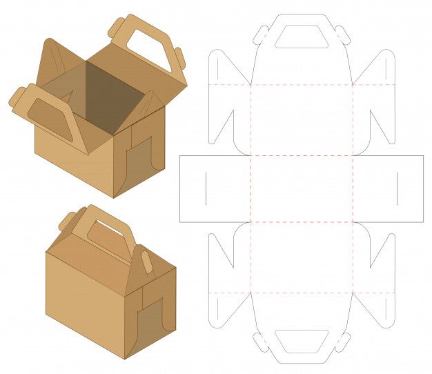 Detail Paper Lunch Box Template Nomer 4